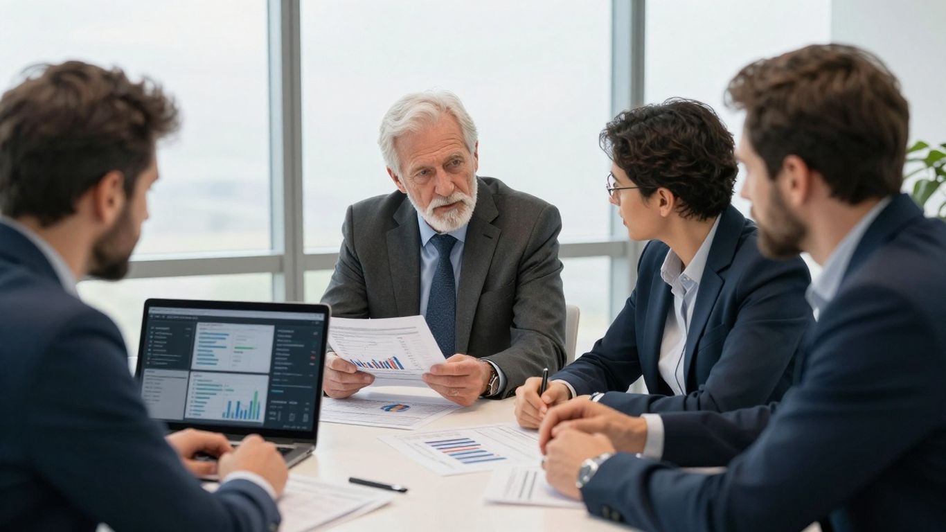 Revenue leaders reviewing a growth plan