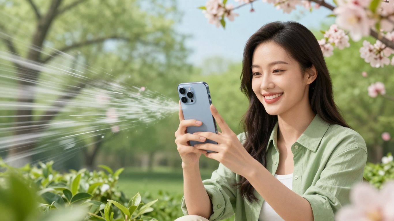 Homeowner using a fast mobile connection on their phone.