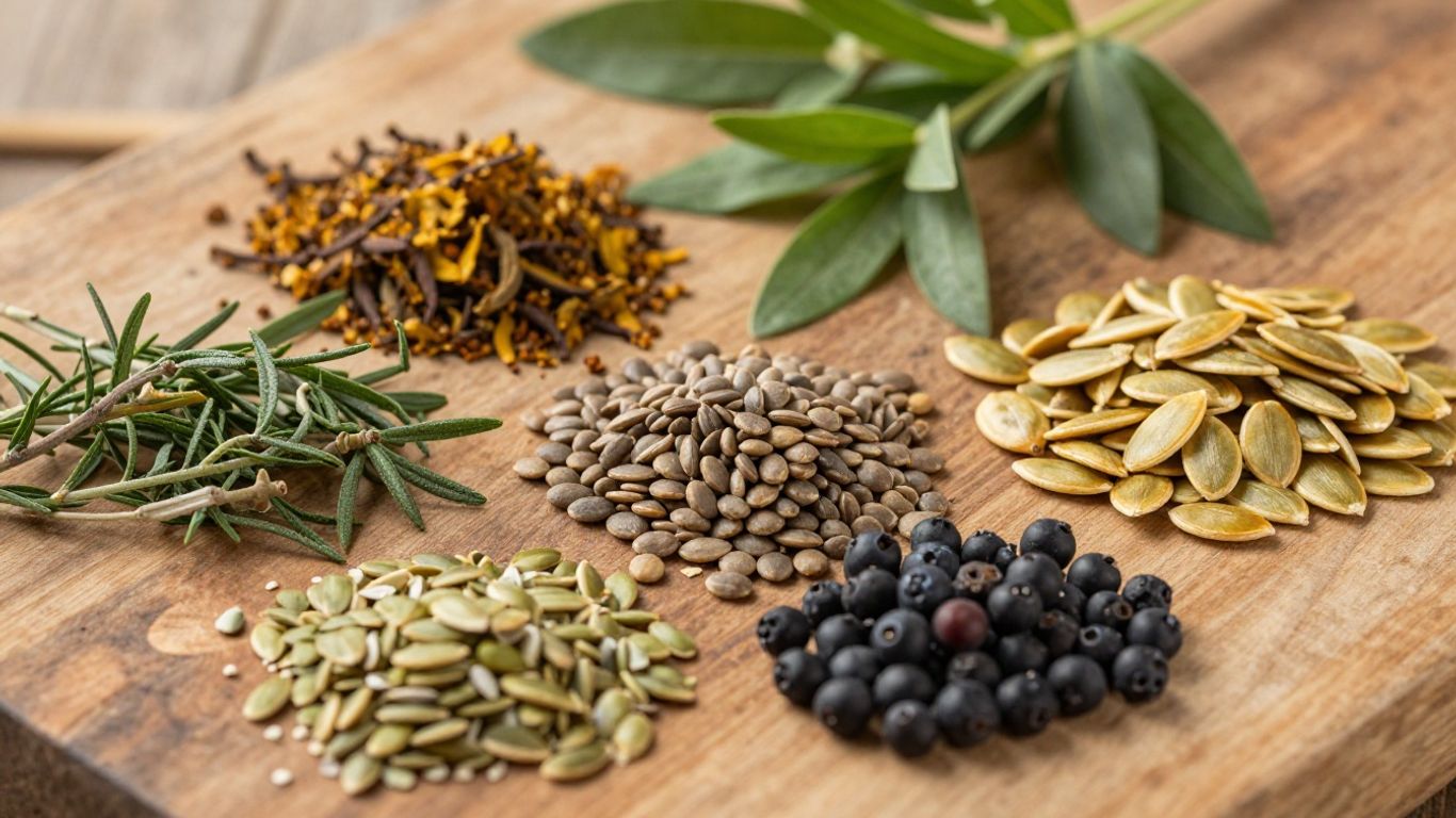 Herbs and seeds for prostate health supplements