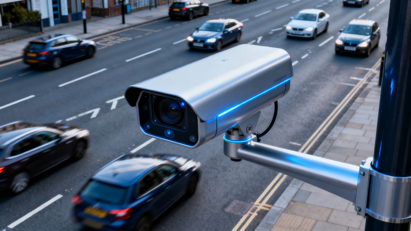 AI camera on UK road catching drivers
