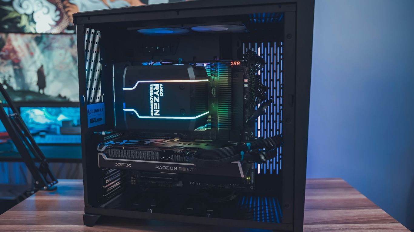 black flat screen computer monitor