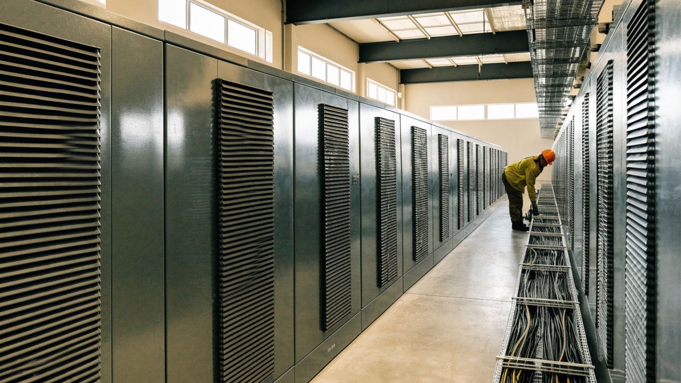 Battery storage equipment in a microgrid facility