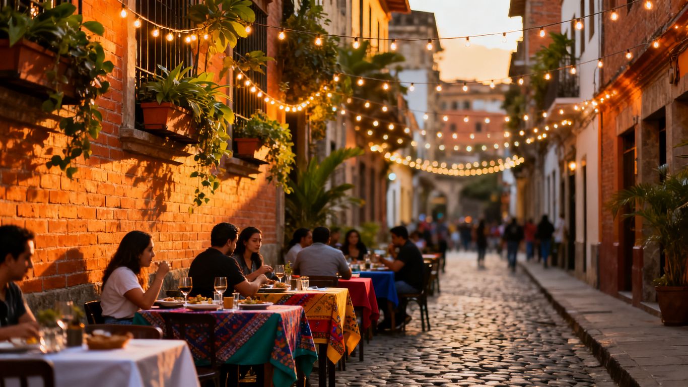 The vibrant atmosphere of Provenza street dining
