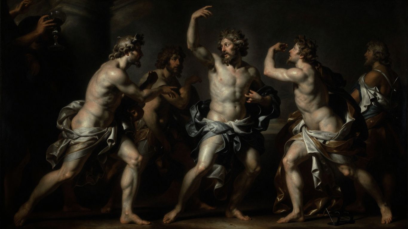 Barockmalerei mit starkem Hell-Dunkel-Kontrast.