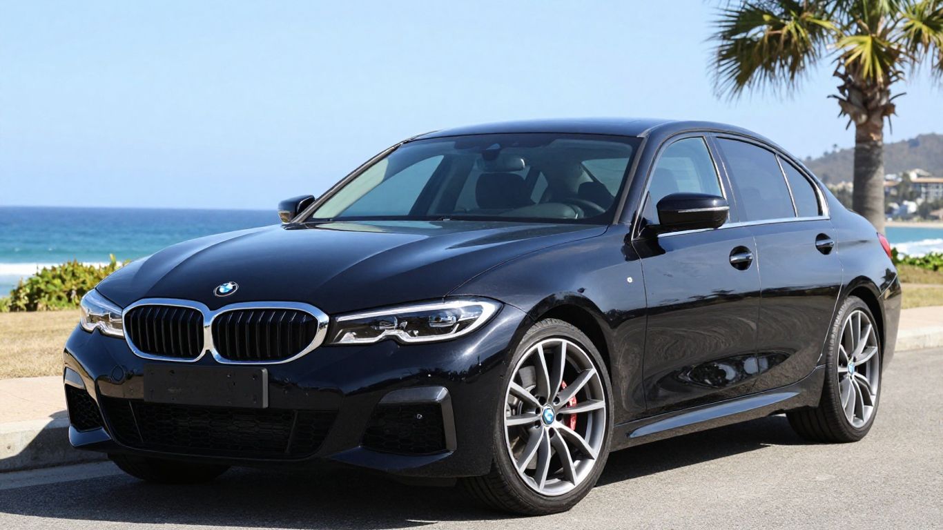 BMW 3 Series car on a sunny day.