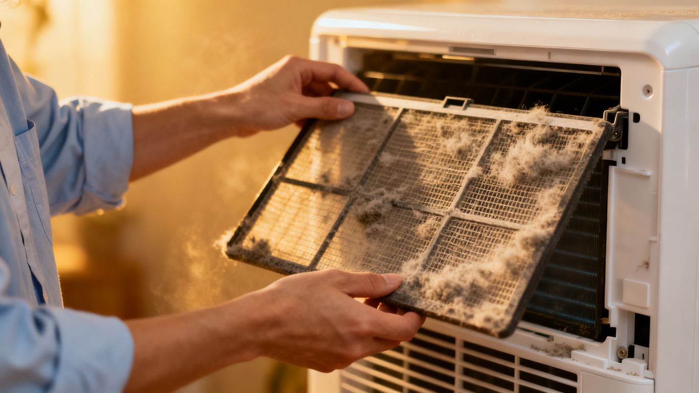 Maintaining clean appliance air filters