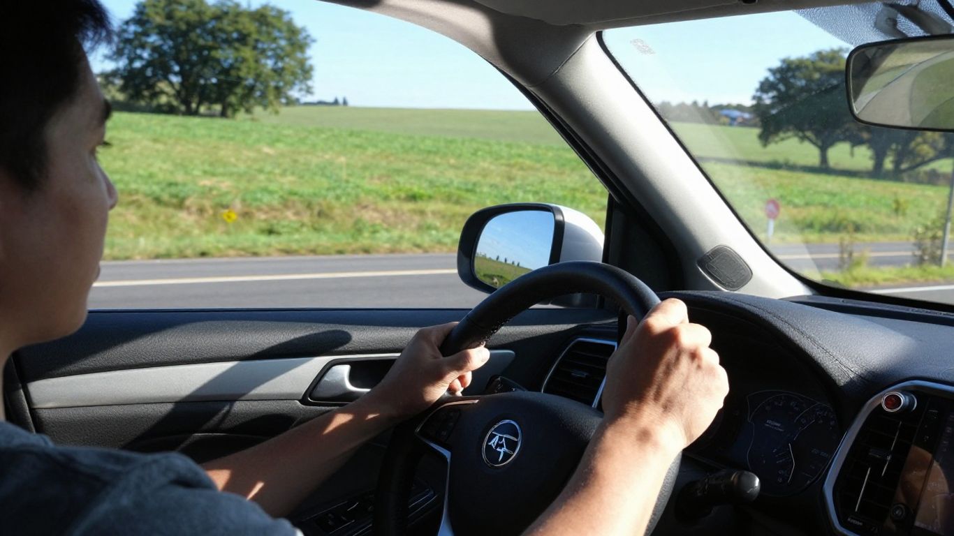 Probefahrt mit einem modernen Fahrzeug