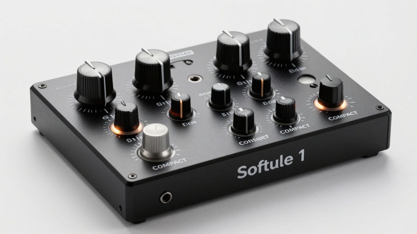 Softube Console 1 COMPACT mixing hardware unit.