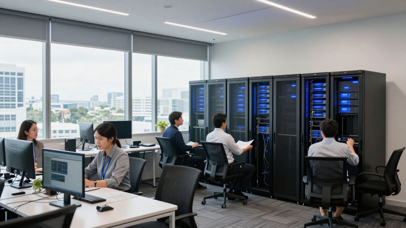 Business backup storage in Brisbane office