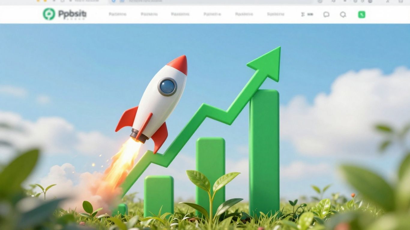 Website growth and conversion rate increase visual