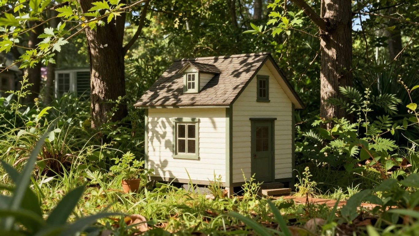 Tiny house in Mississippi landscape