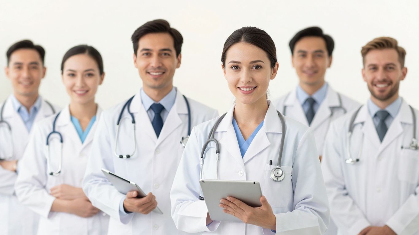 Healthcare professionals in training, ready for their future careers.