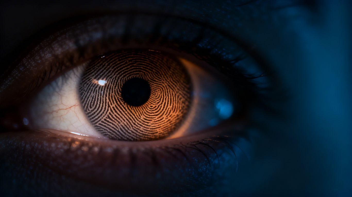 Eye and fingerprint biometric security comparison.