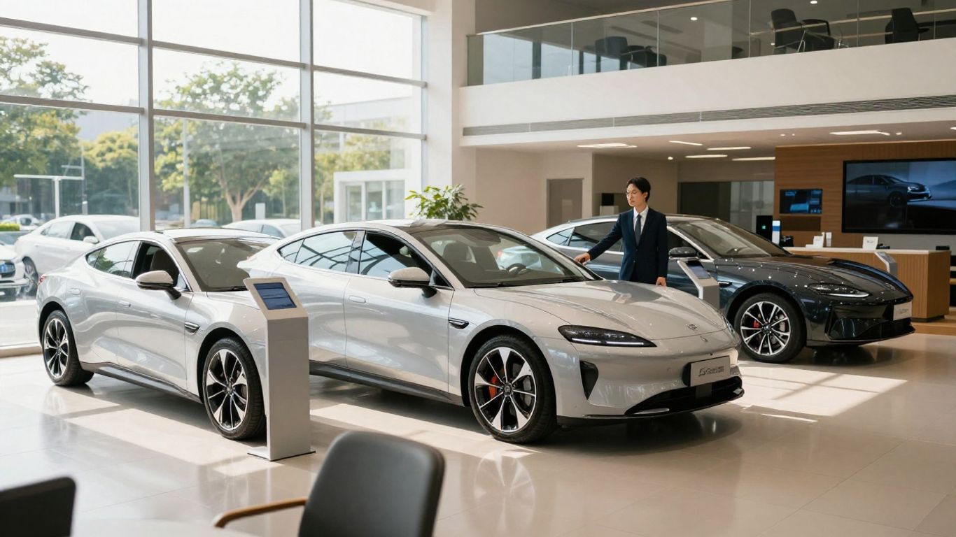 Emil Frey Autohaus mit modernen Autos