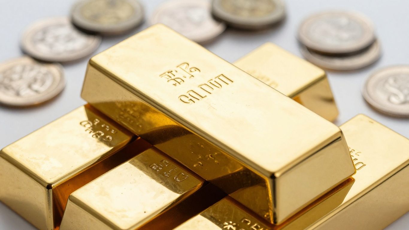 Lingots d'or et d'argent, coffre-fort, achat métaux précieux