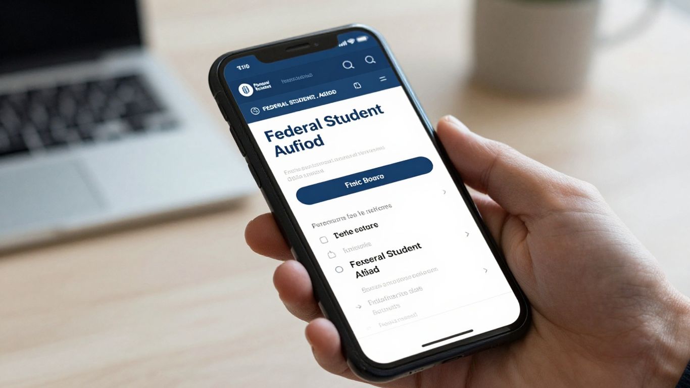 FAFSA payment phone number contact information on a smartphone.