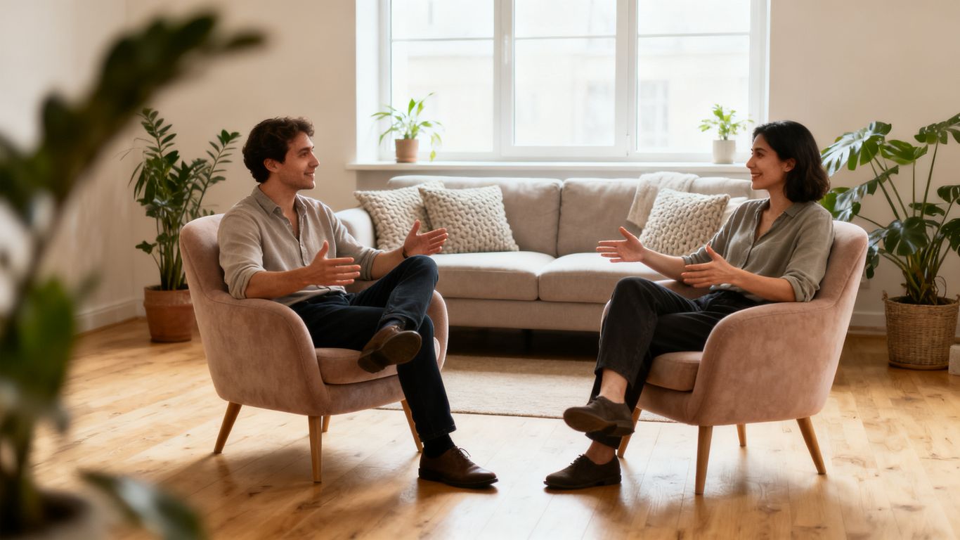 A formal meeting between residents