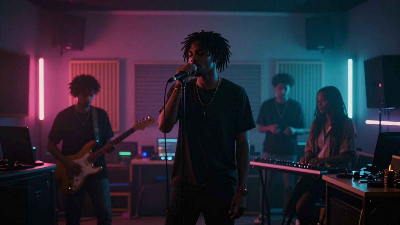 AI R&B music video visual