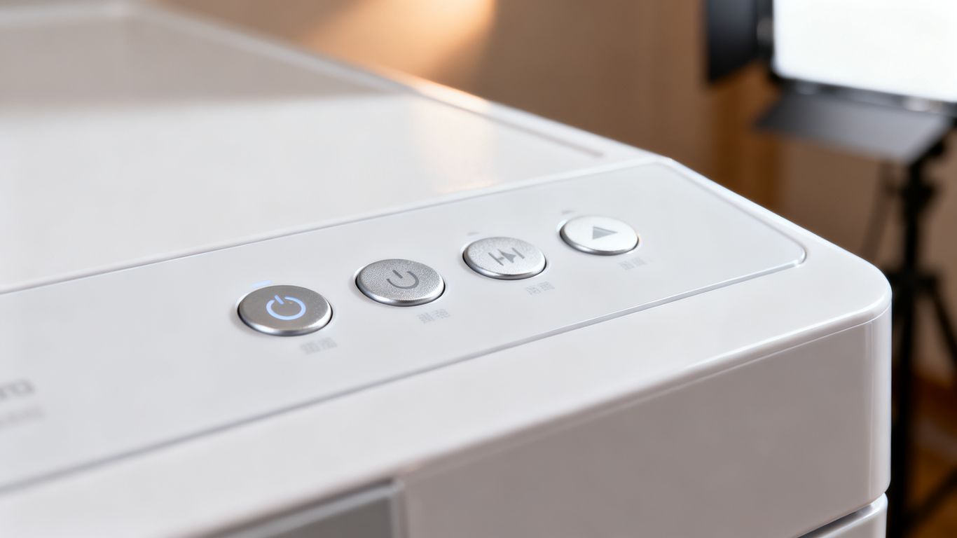 Close up of household appliance controls