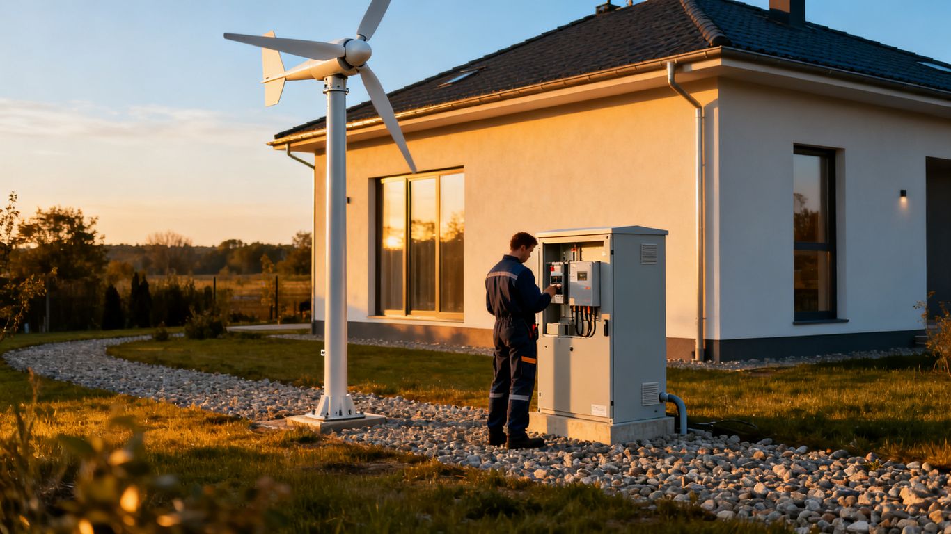 Calculating the return on a domestic wind turbine