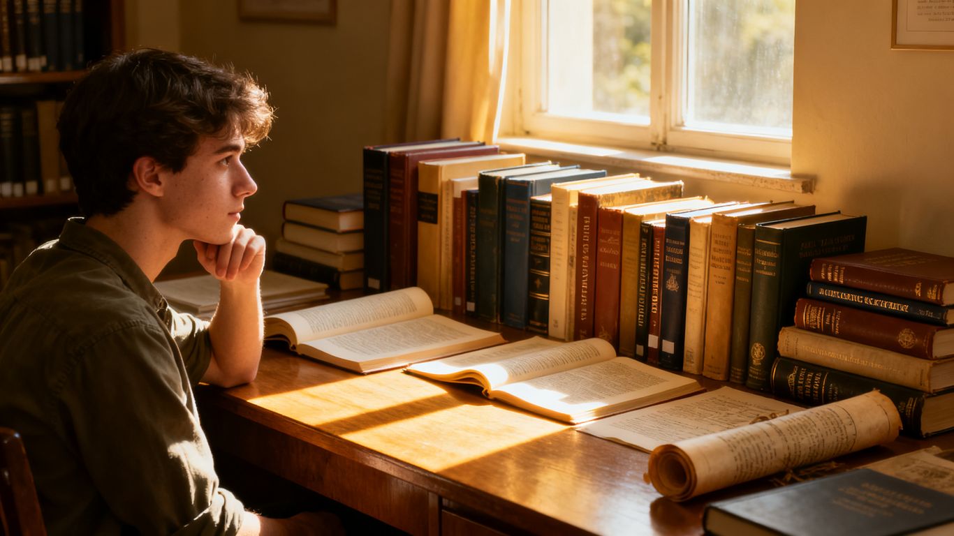 Student choosing the best academic course.