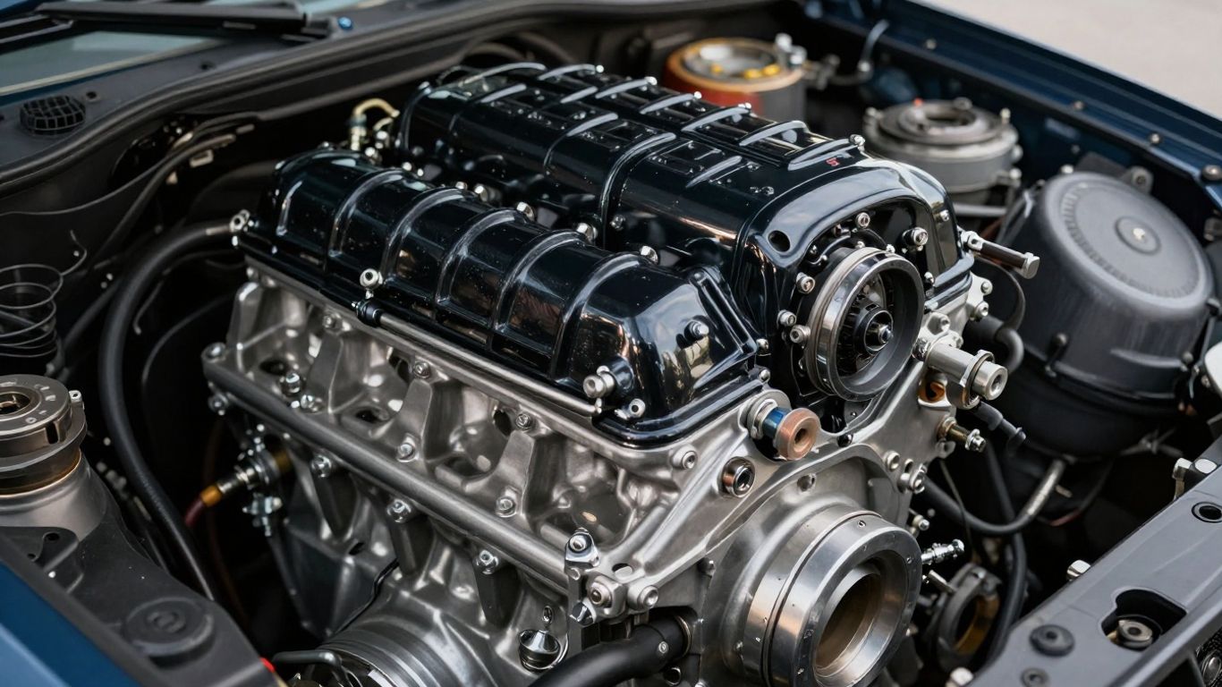 Powerful 4x4 engine close-up in Perth.