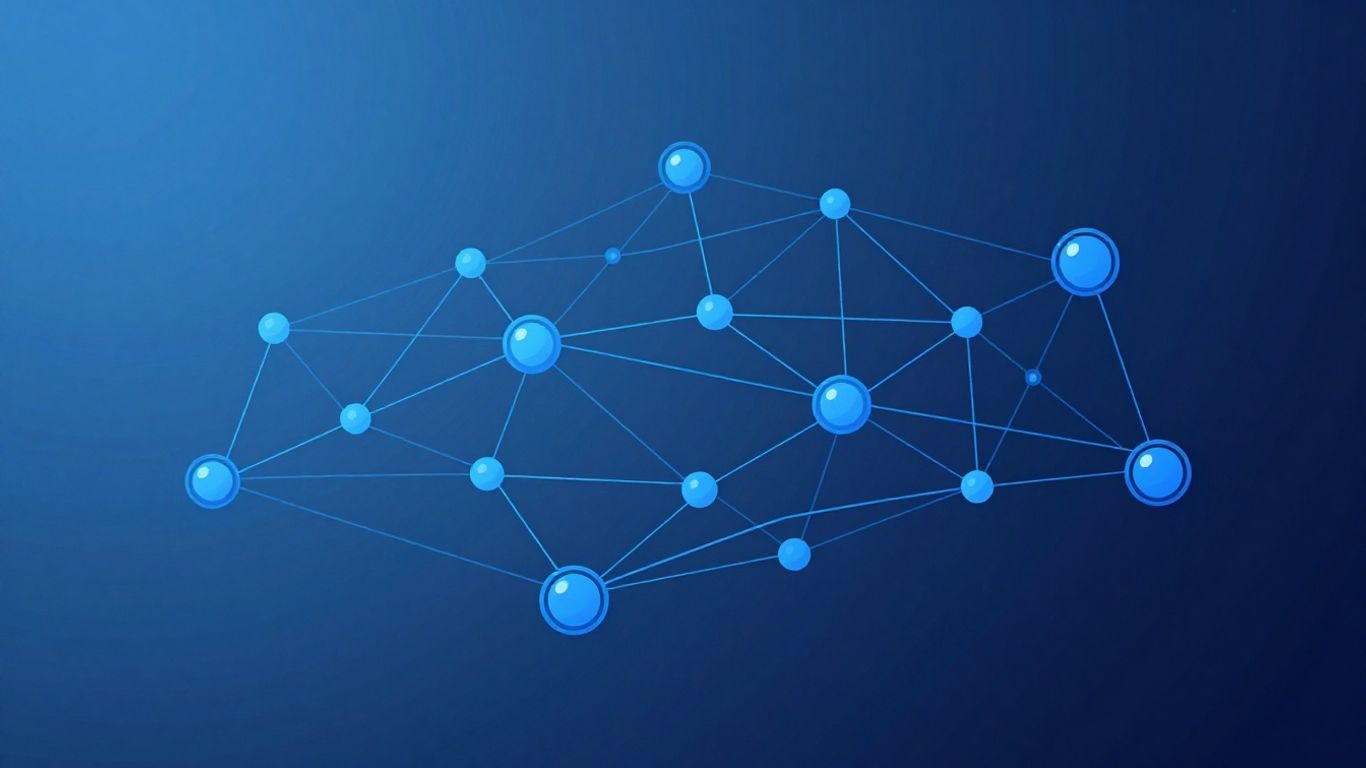 Technical illustration of network nodes and connections.