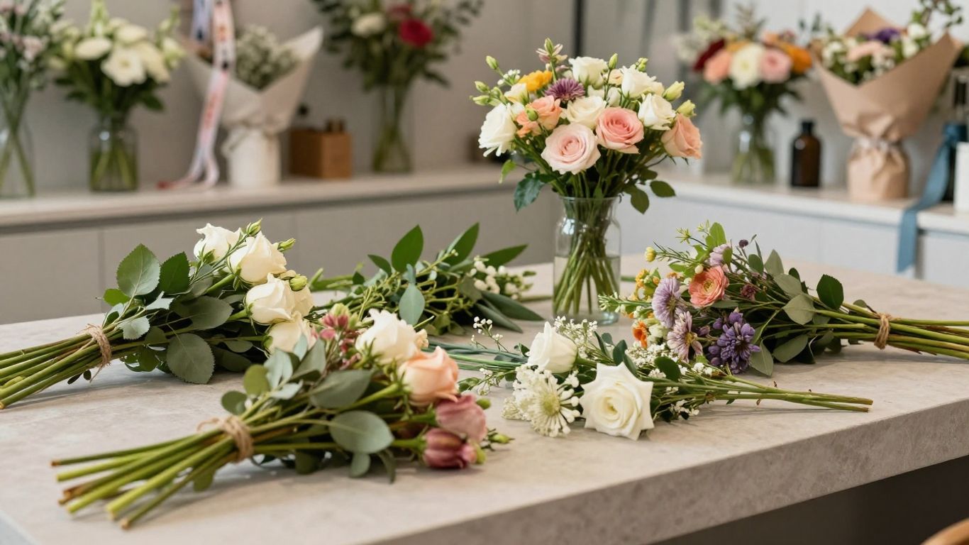 Freshly sourced flower selection