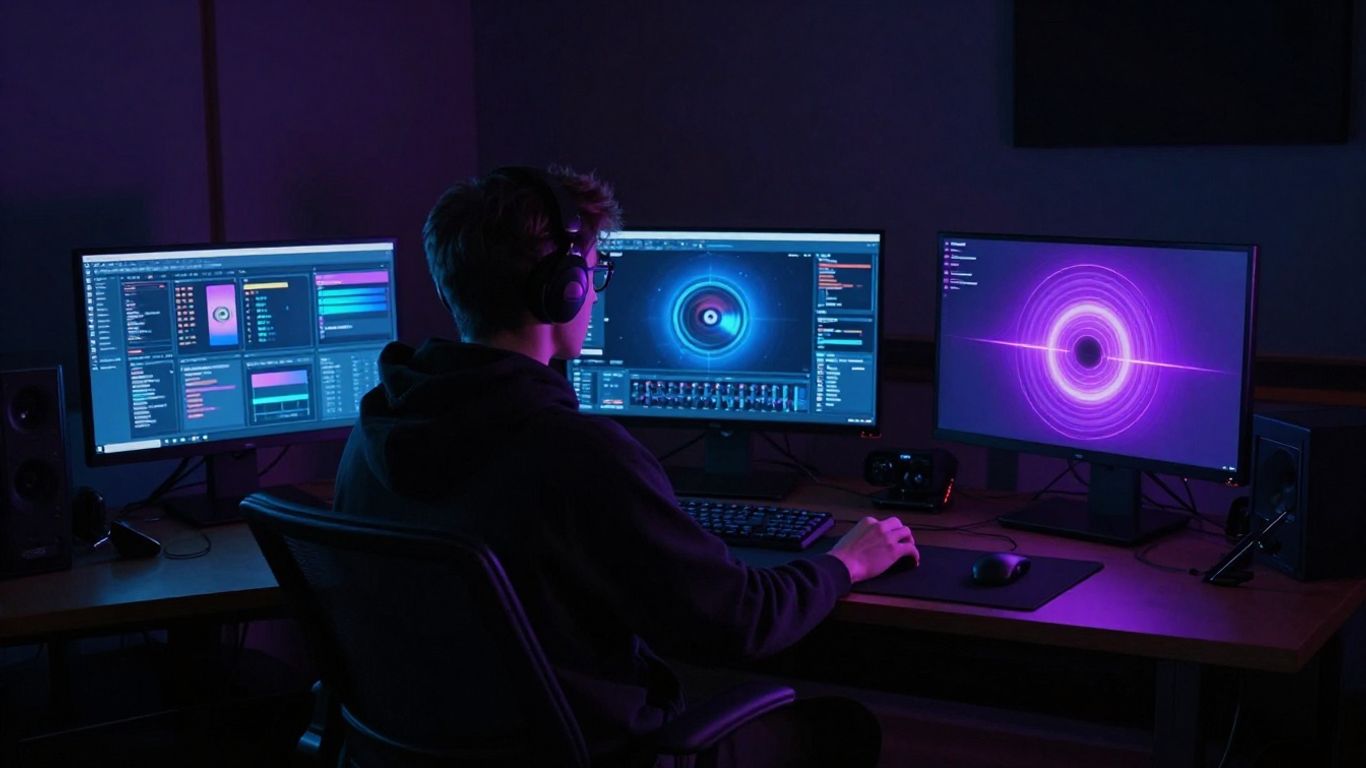 Professional AI music visualizer