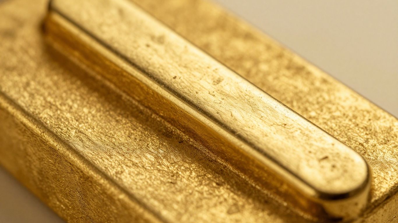 Lingots d'or 18 carats brillants et empilés.