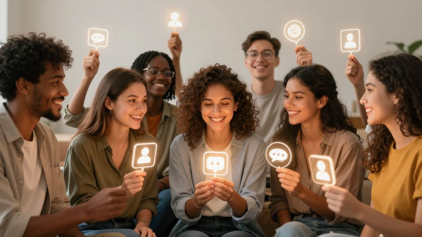 Micro influencers connecting with audiences for marketing success.