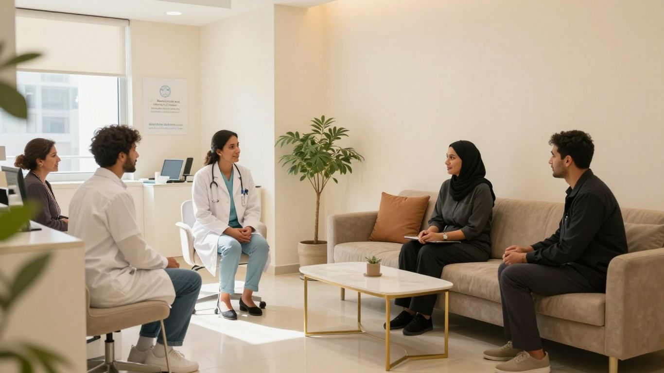 Comfortable clinic reception in Karama