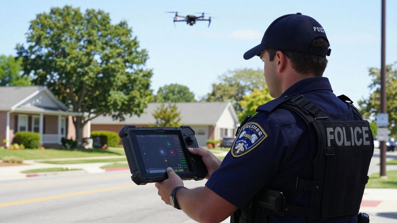 Tactical drone operation on site