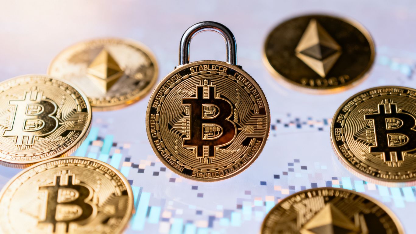 Stablecoins securing the cryptocurrency ecosystem.