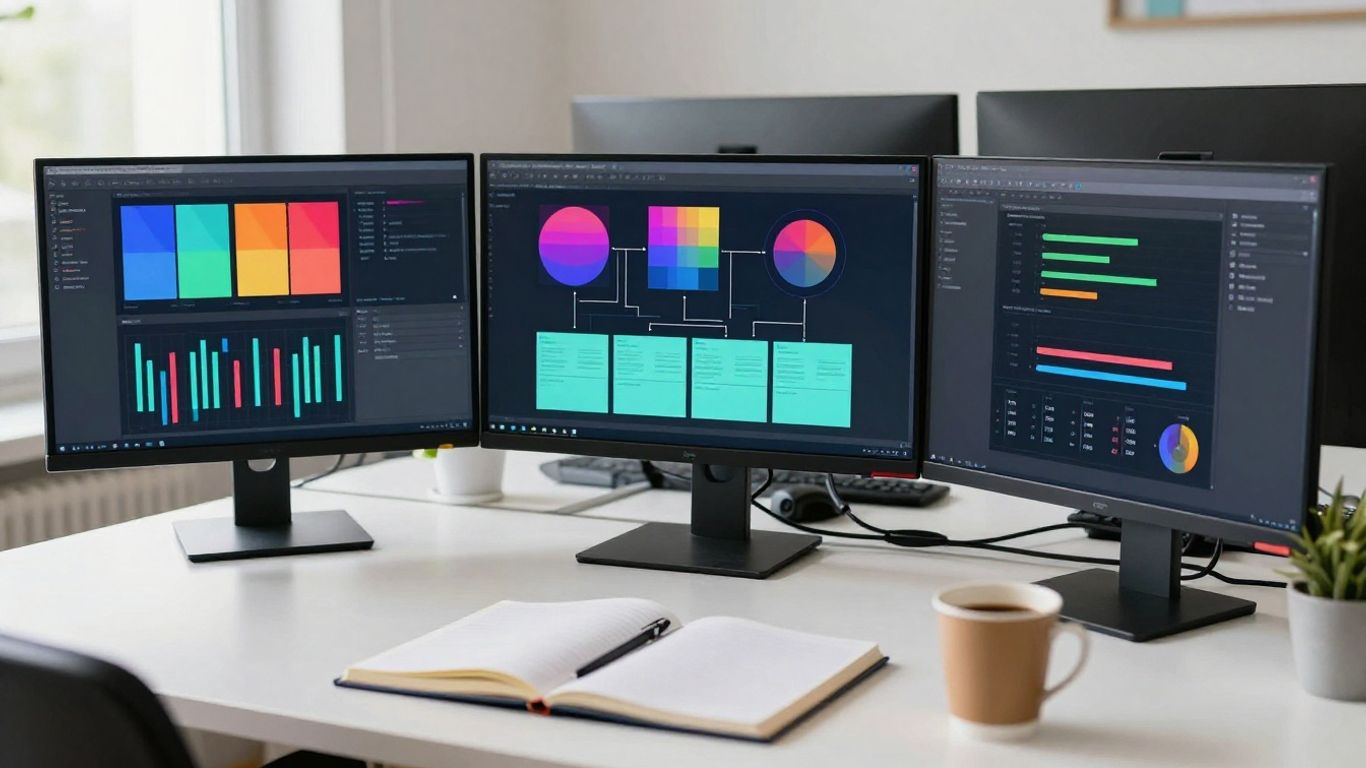 Interface visuelle de workflows automatisés professionnels