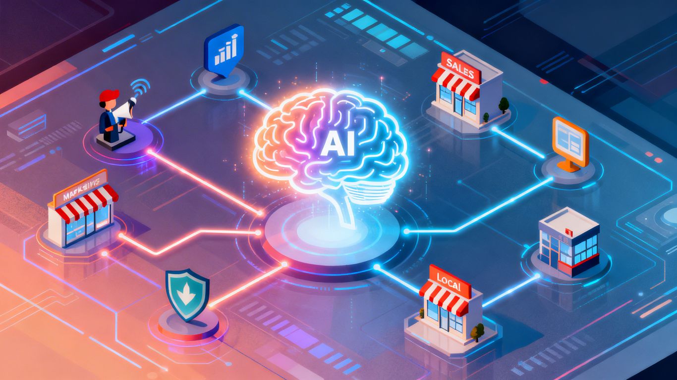 AI marketing and sales platform connecting local businesses.