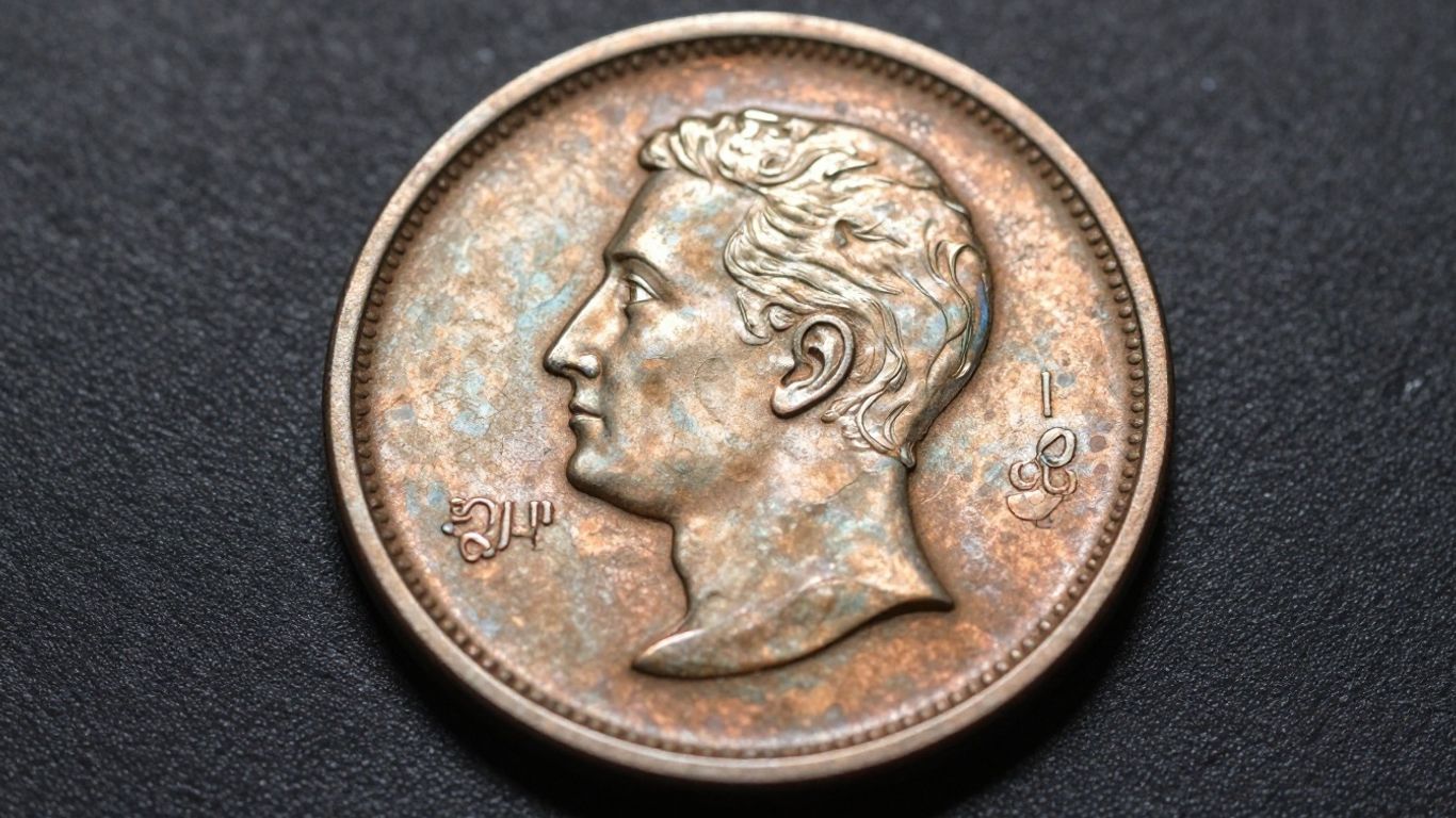 Detailed view of a metal peel