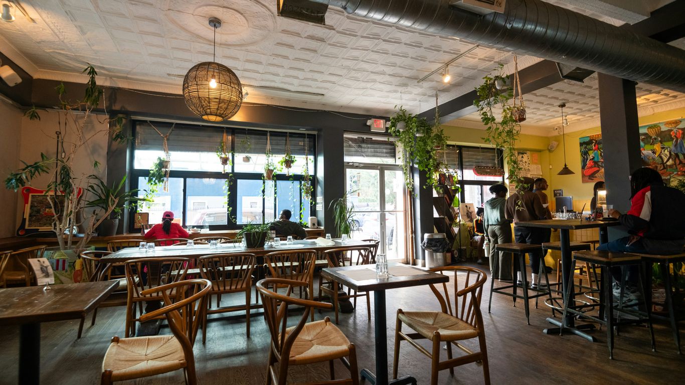 Modern urban dining destination exterior