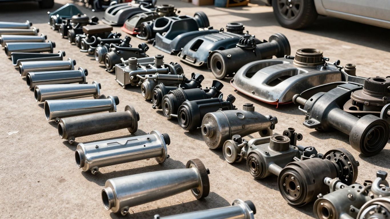 Chrysler auto parts at Fairfield Auto Parts yard.