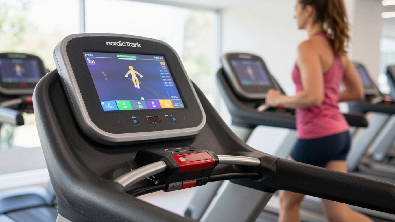 NordicTrack T 6.5 Si treadmill console and iFit display.