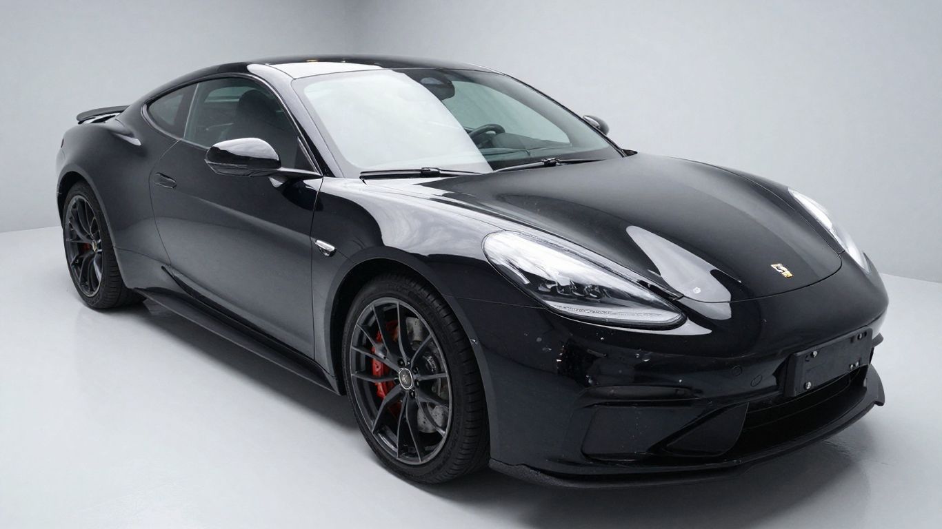 Car receiving paint protection film application.