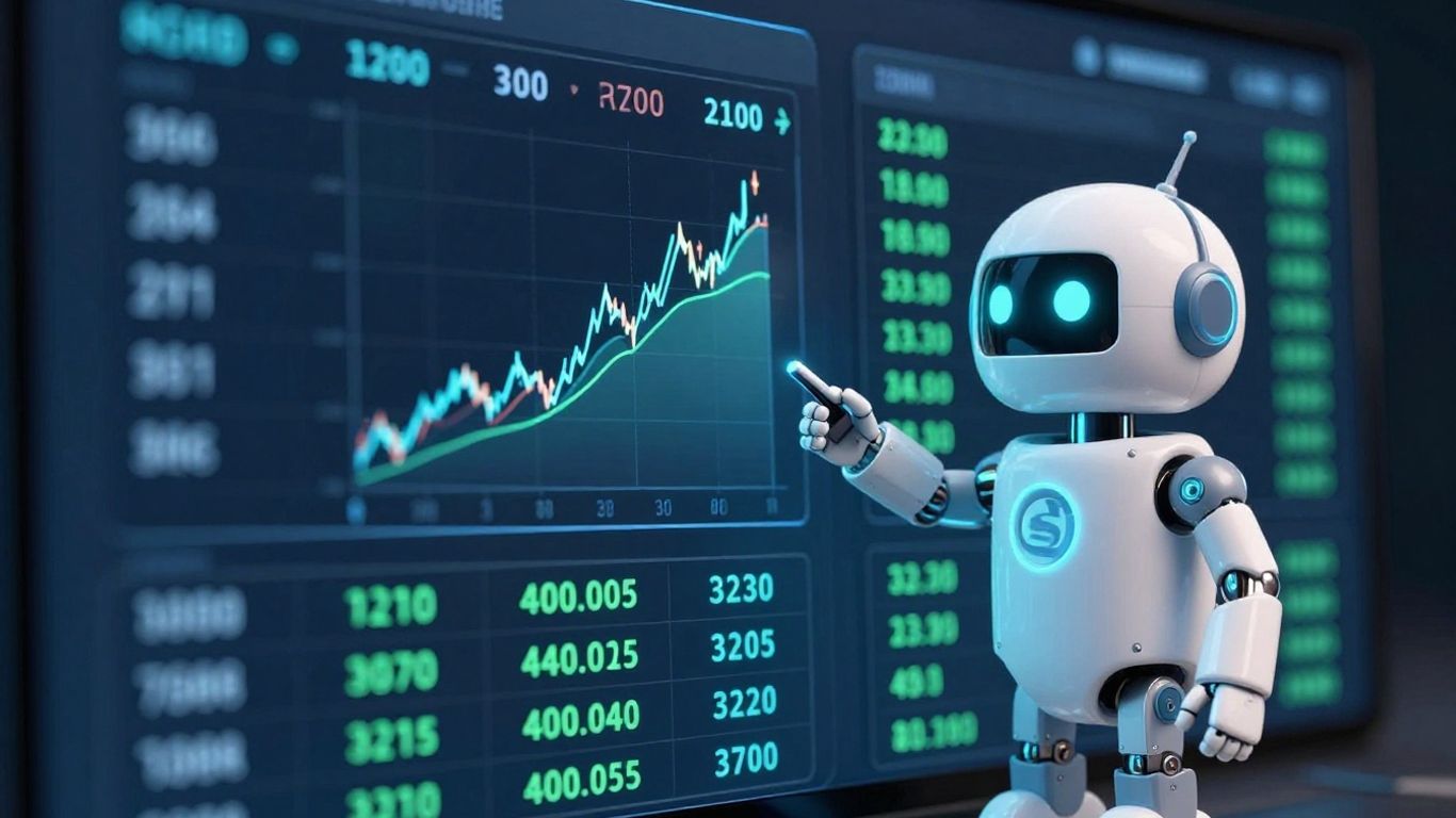 3Commas AI trading bot interface with charts.