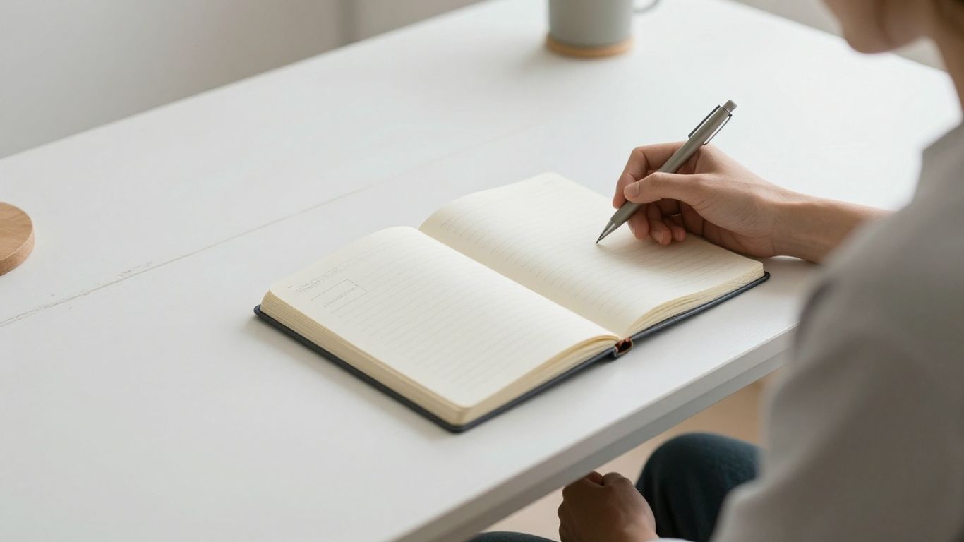 Minimalist mood tracking routine