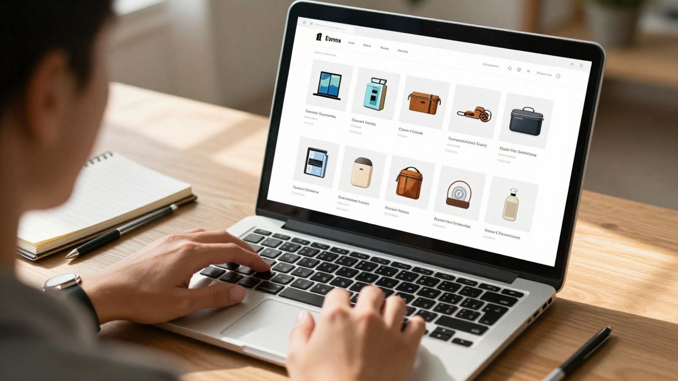 Beginner choosing profitable niche and products for affiliate marketing.