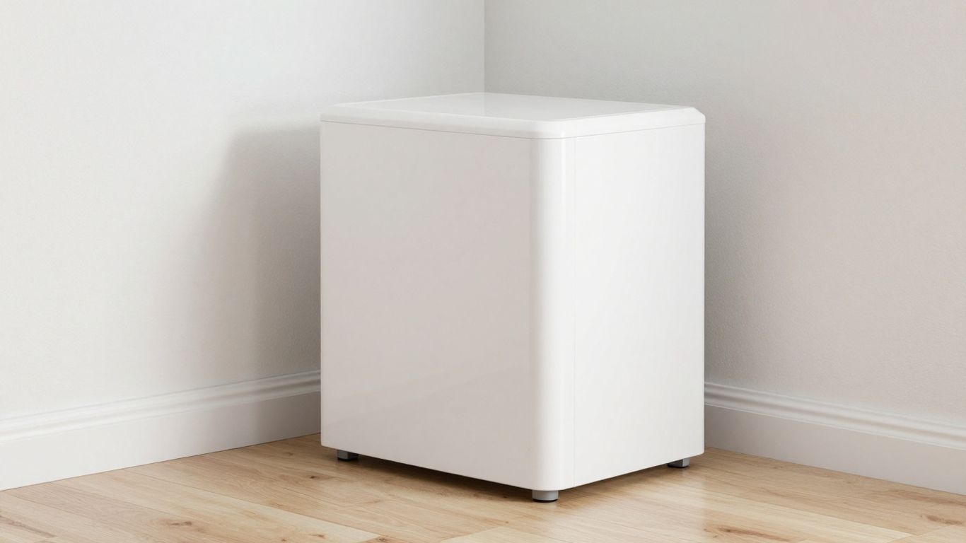 A home appliance unit sitting in a room