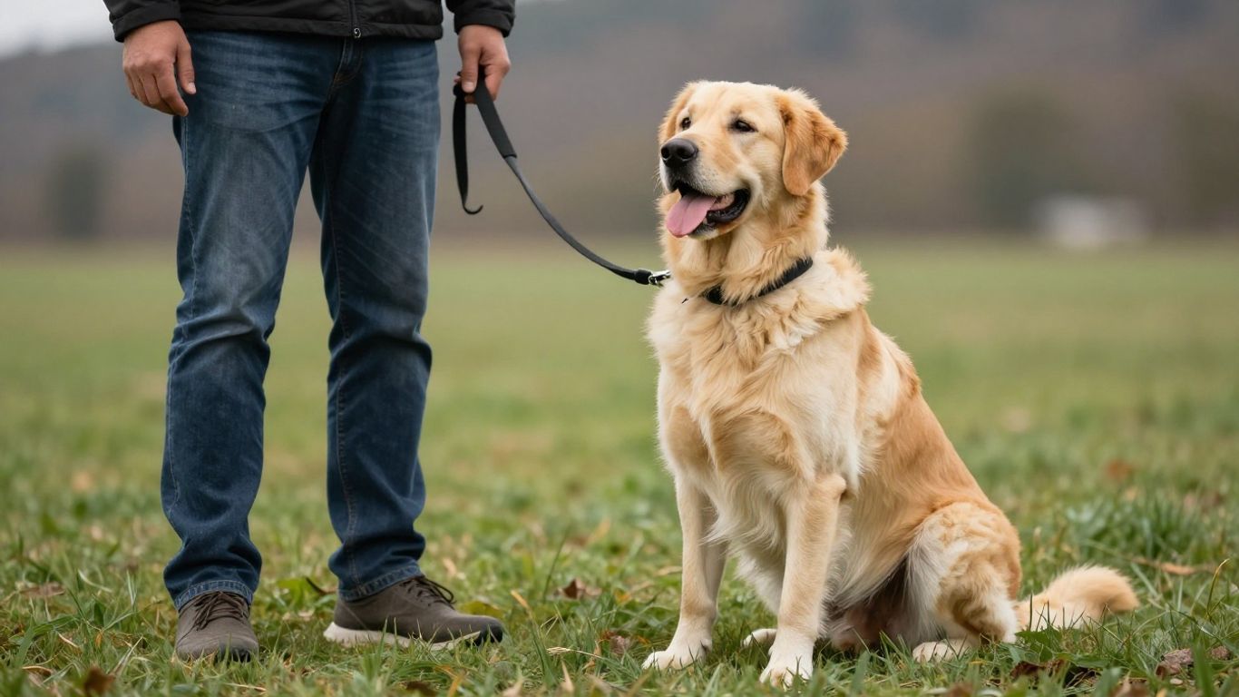 Balanced dog training in nature