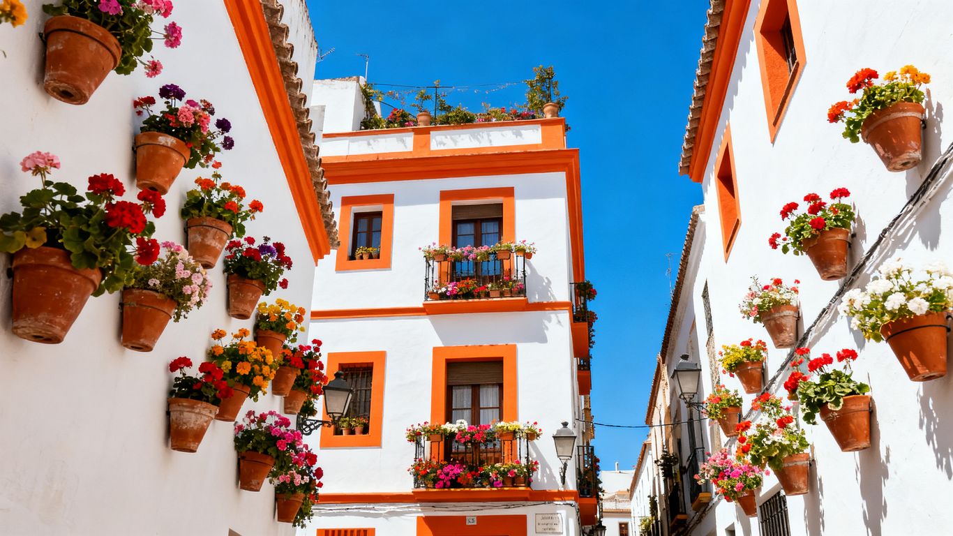 Colourful typical accommodation in Seville