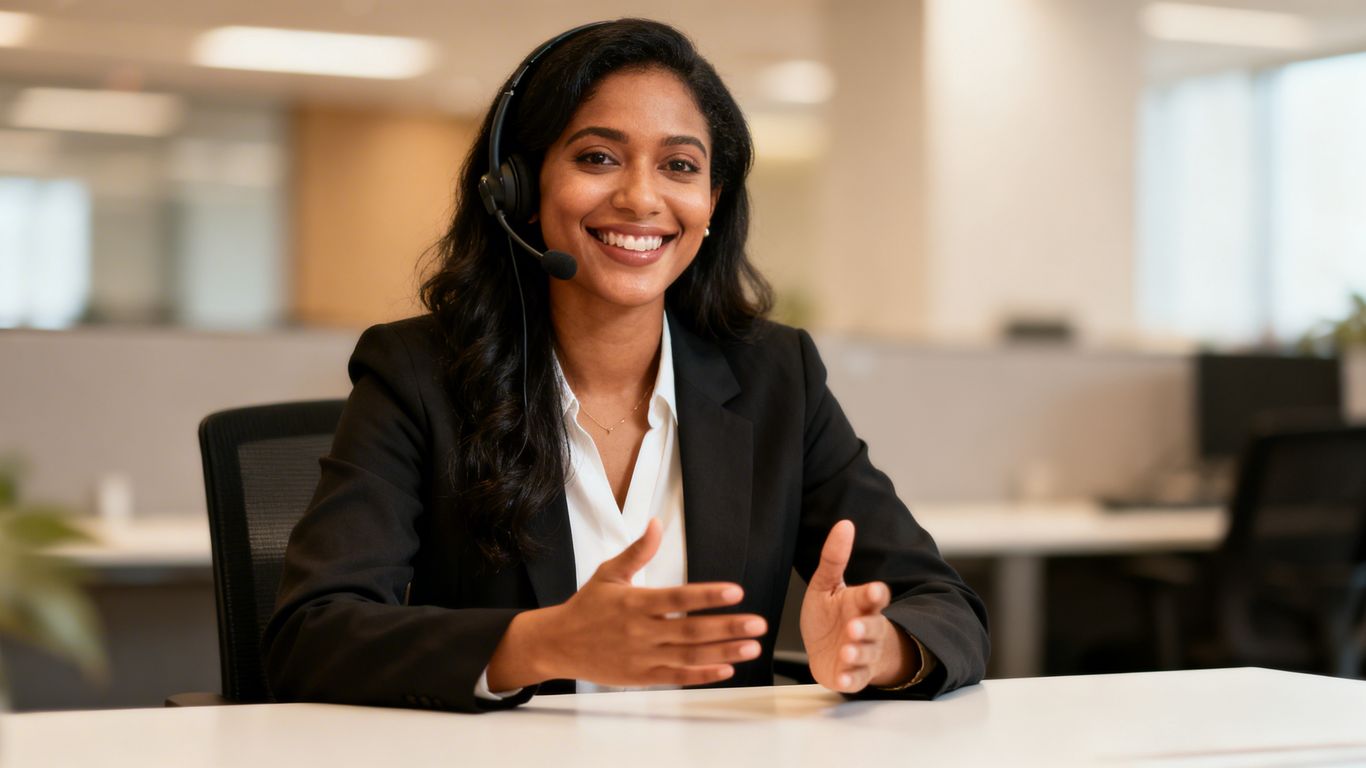 客服專員[Jasmine]親切的微笑與手勢