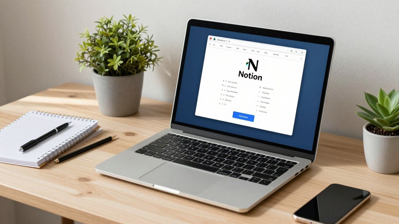 Interface Notion AI avec organisation et synthèse de documents