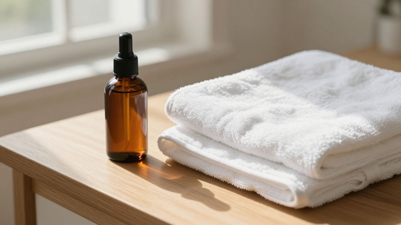A soft warm towel nearby